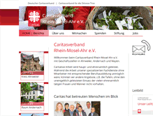 Tablet Screenshot of caritas-rhein-mosel-ahr.de
